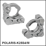 Polaris<sup>®</sup> Ø25 mm Kinematic Mirror Mount, 2 Adjusters<br>