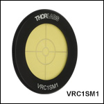 Fluorescing Alignment Disk for UV/Visible Source, Slow-Fading Phosphor