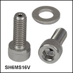 Vented, Vacuum-Compatible M6 x 1.0 Cap Screws