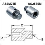 Thread Adapters - Internal Threading with External Threaded Stud