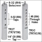 Ø1/2in (Ø12.7 mm) Optical Construction Posts