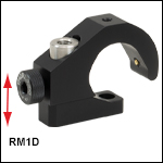 Variable Offset C-Clamp for Ø1in (Ø25.0 mm) Posts