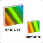 1 µm Blaze Wavelength Reflective Diffraction Gratings