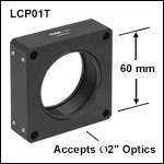 SM2-Threaded Cage Plate, 0.9in Thick