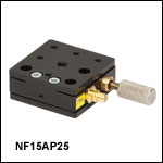 Single-Axis Flexure Stage: 1.5 mm Travel