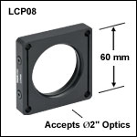 SM2-Threaded Cage Plate with Flexure Clamps, 0.5in Thick