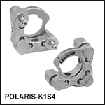 Polaris<sup>®</sup> Ø1in Kinematic Mirror Mount, 2 Adjusters, Monolithic Optic Retention