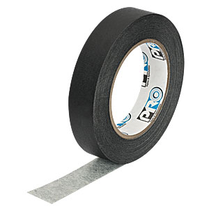 T137-1.0 - Black Masking Tape, 1in x 180' (25 mm x 55 m) Roll