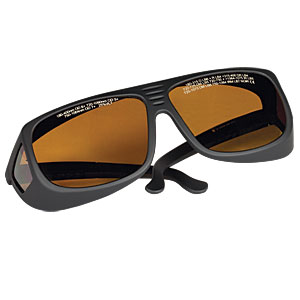 LG9 - Laser Safety Glasses, Amber Lenses, 25% Visible Light Transmission, Universal Style