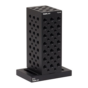 TS240 - Tombstone Mounting Block with 1/4in-20 & 8-32 Tapped Holes and BA2 Base