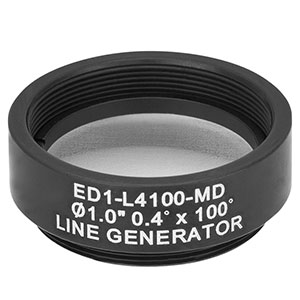 ED1-L4100-MD - Ø1in, SM1-Mounted 0.4° x 100° Line Pattern Engineered Diffuser