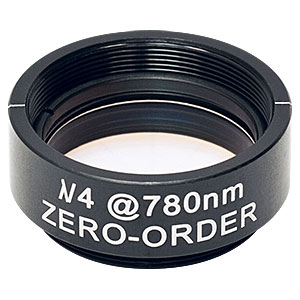 WPQ10M-780 - Ø1in Zero-Order Quarter-Wave Plate, SM1-Threaded Mount, 780 nm