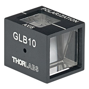 GLB10 - Glan-Laser alpha-BBO Polarizer, 10.0 mm CA, SLAR MgF<sub>2</sub> (210 - 450 nm)