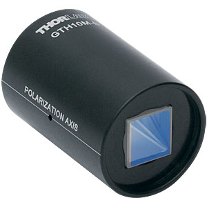 GTH10M-B - Mounted Glan-Thompson Calcite Polarizer, 10 mm x 10 mm Clear Aperture, 650 - 1050 nm AR Coating