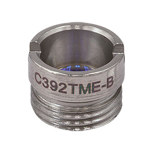 C392TME-B - f = 2.8 mm, NA = 0.6, WD = 1.0 mm, Mounted Aspheric Lens, ARC: 600 - 1050 nm