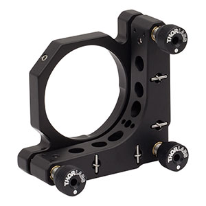 KS2D - Ø2in Kinematic Mirror Mount, 2 Differential Adjusters, 1 1/4in-80 Adjuster