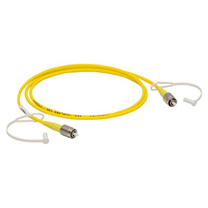 P1-305A-FC-1 - Single Mode Patch Cable, 320 - 430 nm, FC/PC, Ø3 mm Jacket, 1 m Long