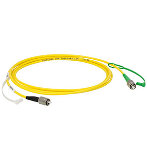 P5-460AR-2 - SM Patch Cable, AR-Coated FC/PC to Uncoated FC/APC, 488 - 633 nm, 2 m