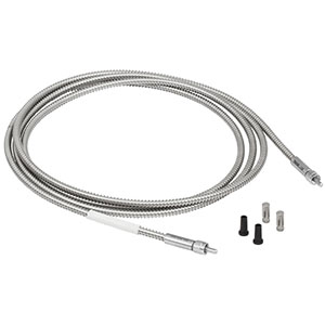 BFL200LS02 - Round-to-Linear Bundle, 7 x Ø200 µm Core Fibers, Low-OH, SMA, 2 m Long