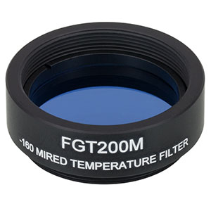 FGT200M - Ø25.0 mm Temperature-Balancing Filter, -160 mireds, SM1-Threaded Mount