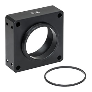 LCP11/M - 60 mm Cage Plate, Internal and External SM2 Threads, M4 Tap (One SM2RR Retaining Ring Included) 