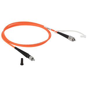 M47L01 - Ø550 µm, 0.22 NA, Low OH, TECS Double Clad, FC/PC to SMA905 Fiber Patch Cable, 1 m