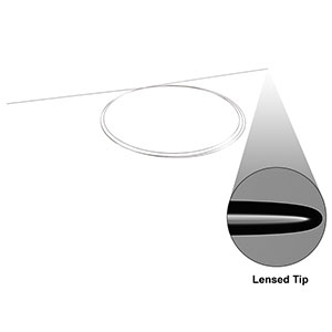 LFM100 - Multimode Lensed GIF50E Fiber, Scissor Cut, 1 m