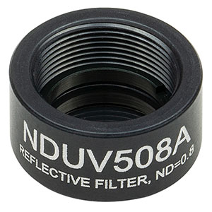 NDUV508A - SM05-Threaded Mount, Ø1/2in UVFS Reflective ND Filter, OD: 0.8