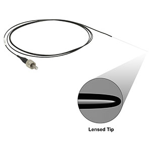 LFM1F-1 - Ø50 µm, 0.20 NA, FC/PC to Lensed Tip Fiber Patch Cable, 1 m