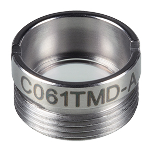 C061TMD-A - f = 11.0 mm, NA = 0.2, WD = 8.5 mm, Mounted Aspheric Lens, ARC: 350 - 700 nm