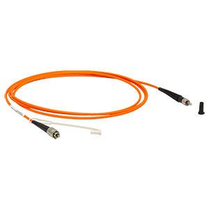 M142L02 - Ø400 µm, 0.22 NA, FC/PC-SMA Solarization-Resistant MM Fiber Patch Cable, 2 m Long