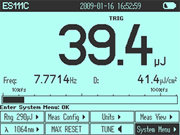 Numeric Screen (Energy Mode)